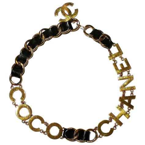 coco chanel chain belt|chanel belt original.